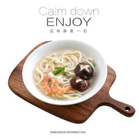 White Ceramic Bowl Set for Salad, Rice, Soup, and Noodles - Microwave Safe