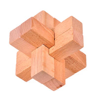 Adult Wooden Brain Teaser Puzzle Kongming Luban Lock