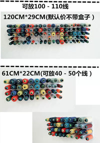Sewing Thread Spool Holder Rack for Home Use, Wall-Mounted Organizer for 100 Spools
