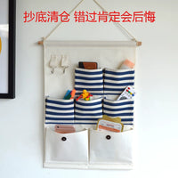 Durable Waterproof Canvas Wall/Door Hanging Storage Bag Organizer
