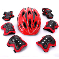 Kids' Protective Gear Set with Helmet, Knee, and Elbow Pads for Cycling, Skating, and Scooters