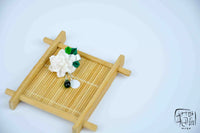 BJD Doll Japanese Kimono Hair Clip Headpiece for 1/4, 1/3, and Baby Dolls - Elegant Gardenia Design