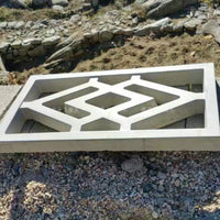 Vintage Concrete Cement Wall Vent Block Plastic Mold Chinese Style Hollow Brick Mold