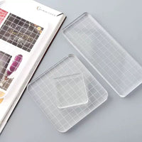 Acrylic Stamp Handle Coaster & Silicone Stamp Tool with Storage Function