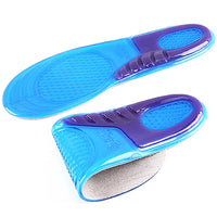Thickened Silicone Shock-Absorbing Sport Insoles for Men and Women, Breathable and Sweat-Absorbing for Running and Standing