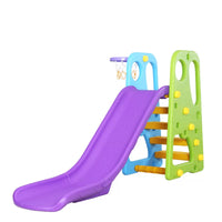 Thickened Kids Indoor Slide with Basketball Hoop and Swing Set