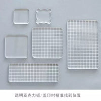 Acrylic Stamp Handle Coaster & Silicone Stamp Tool with Storage Function