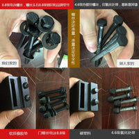 Jiansen Factory American Style Barn Door Hardware Kit Carbon Steel Sliding Track System
