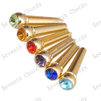 Acoustic Guitar Brass Nut and Saddle Set with Bridge Pins