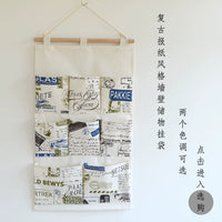 Durable Waterproof Canvas Wall/Door Hanging Storage Bag Organizer