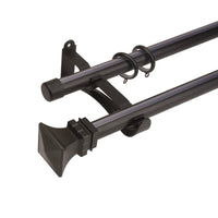 Silent Thickened Aluminum Alloy Curtain Rod for Living Room Bedroom, Single/Double Rod