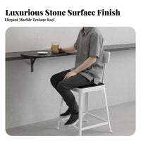 Round Pub Table with Backrest Stools factory-inspired aesthetic for Balcony, Dining Room