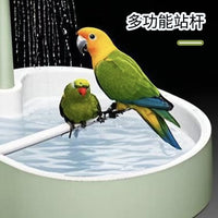 鹦鹉洗澡盆大号虎皮牡丹玄凤专用 鸟用浴室洗澡神器鸟笼内置洗澡