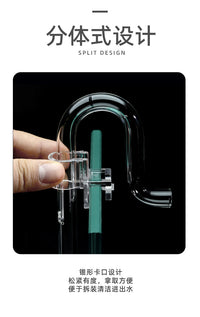 AQUAPRO Split Water Pipe Mounting Bracket for Aquarium Feed Tube Clamp