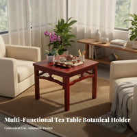 With Storage Shelf Traditional Tea Table Multi-Purpose Home Furnishing Compact Size Household Furniture Easy to Clean for Homeowners, Apartment Dwellers, Interior Decorators, Living Room, Reception Area, Office, Bedroom