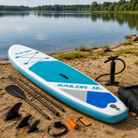 Inflatable Stand Up Paddle Board Portable Package 76cm Wide Stable for Beginners