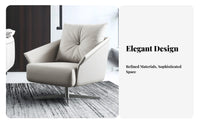 Minimalist Design Swivel Accent Chair Modern Design Living Room Seating Deep Seat Armchair High-Rebound Cushion for Readers, Apartment Dwellers, Homeowners, Balcony, Reading Nook, Home Office, Reception Area