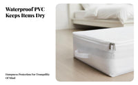 Under-Bed Wheeled container compact Household Storage Clear View Design for Closet