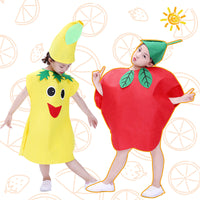 Children's Fruit and Vegetable Costume for Kindergarten Performance and Halloween Pumpkin Stage Outfit