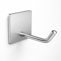 Cabinet Metal Pantry Hook, Strong Stainless Steel Single for Kitchen Utensils & Towels, No-Drill Wall Protection, Versatile Hangers for Cooks