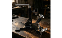 Percussion Cowbell Pedal Mount Holder Adjustable Training Pad Stand with Mounting Arms Portable Hardware for Beginners