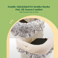 Orthopedic washable pet stroller pad