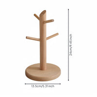 Kitchen Cup Rack Multi-Functional Tree Branch Jewelry Holder Space Saving