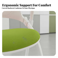 Rolling Chair with Writing Tablet Support Conference Seating Wheeled Base