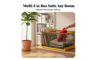 Foldable Storage Box Transparent View Collapsible Plastic Box Large Capacity