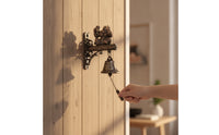 Mythical Being Wall Bell Rustic Decorative Bell with Bracket Novelty Decor for Cabin, Porch, Game Room
