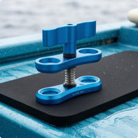 Aluminum Butterfly Clamp Hand-Tightened Butterfly Clamp Threaded Screw