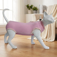Pet Recovery Suit and Spay Neuter Suit for Dogs, Angled Neckline Elastic Dog Jumpsuit, Sleeveless Polyester Post Surgery Clothes to Prevent Licking