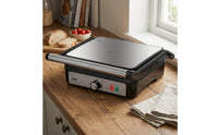 Easy to Clean Panini Press 2000W Sandwich Maker Nonstick Countertop Grill with Non-Stick Plates Electric for Students, Small Kitchens, Dorm Rooms