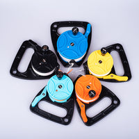 46m Cave Diving Reel with Handle, Durable Plastic Spool with Fixed Clip