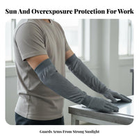 Anti-Scald Safety Arm Sleeves Sun Protection Work Oversleeves Breathable for Welders, Workers, Construction Site, Outdoor Activities