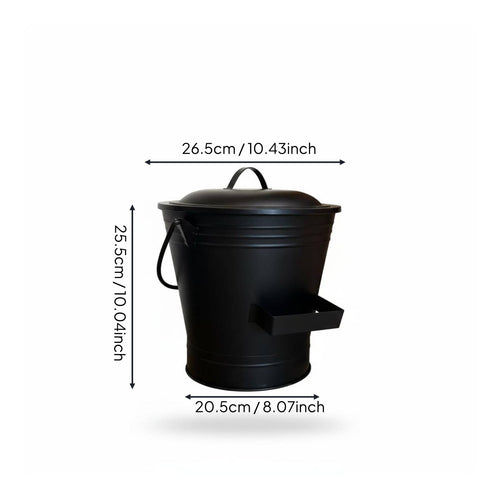 3 Pieces Covered Ash Container with Tool Holder Large Capacity for Indoor