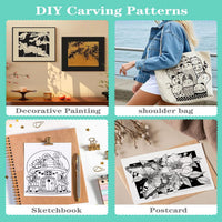 Printmaking Set with Board and Carving Tools for DIY Stamp Art