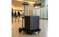Folding Trolley Cart Compact Four Wheel Trolley Transport Gear Includes Ropes for Moving Luggage