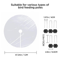 Nonwoven Bird Seed Catcher Pad for Pole and Ground Use