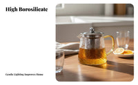 Easy to Clean Teapot Warmer Stand Long-Lasting Candle Teapot Warmer Elegant Design for Home Entertainers, C Remove Ee Drinkers, Remove Ice