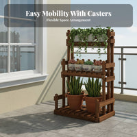 Multi-Tier plant Ladder Freestanding Plant Stand Space-Saving for Living Room