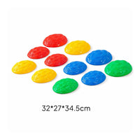 Balance Stepping Stones Textured Balance Stepping Stone Toy Low-Profile Lightweight for Children, Playroom, Kindergarten