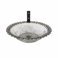 Clamp-on Bird Bath Bowl Shallow Basin Design Clamp-On Bird Feeding Station