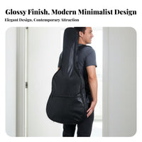 Oxford Cloth Guitar Pouch Waterproof Acoustic Guitar Gig Bag Instrument Carrier Water-Resistant Side Carry Handle for Beginners