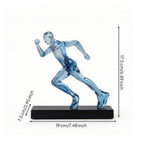 Runner Figurine Modern Runner Statue Resin for Office, Entryway, Runners