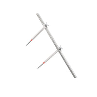 Two-Dimensional Measuring Tram Gauge Stainless Steel Measuring Ruler with Sliding Clamps Rigid Tram Gauge Adjustable for Mechanics, Collision Repair, Frame Straightening