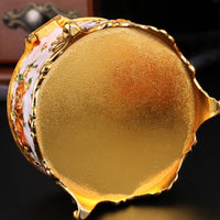 flower Enamel Jewelry Box Decorative Timeless Blossom Trinket Box Gift Idea Ornate Metal Jewelry Case for Bedroom
