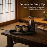 Ceramic Sake Set, Light Luxury Retro Style