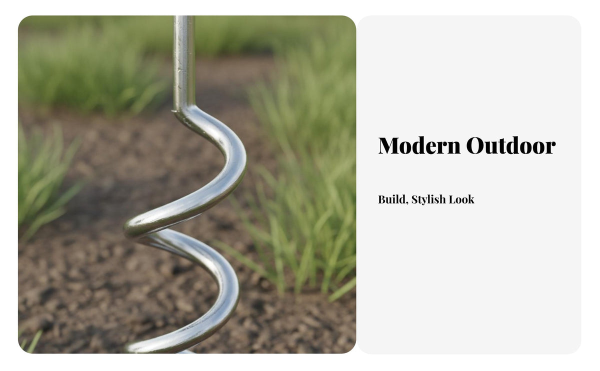 helical Ground Anchor Versatile helical Ground Anchor Metal Construction Heavy Duty Tent Peg for Camping Yard Garden