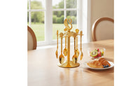 Spoon Rack with Spoons Mirrored Swan Spoon Holder Decorative for Tea Table